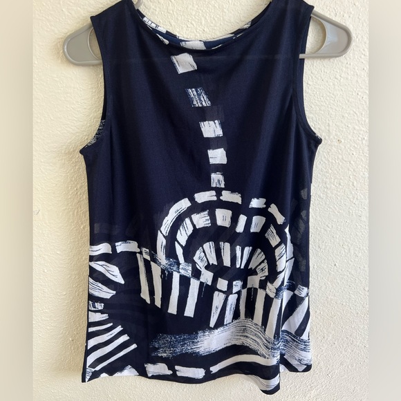 TERRA by SJ Apparel button up 3/4 sleeve
Navy blue / white Size small - Picture 10 of 10